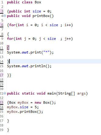 Solved In your Box class from the previous lab, add an | Chegg.com