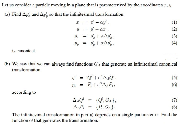 Solved Let us consider a particle moving in a plane that is | Chegg.com