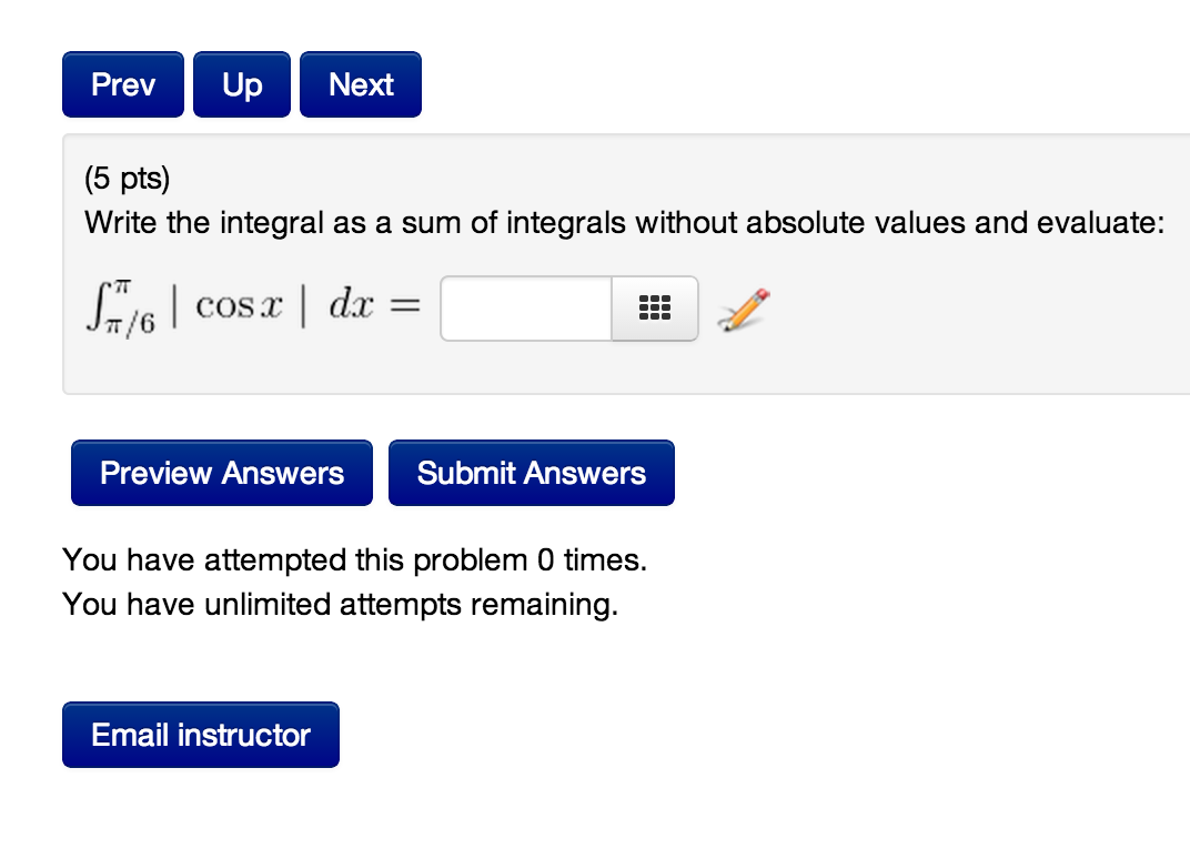 Solved Write The Integral As A Sum Of Integrals Without Chegg