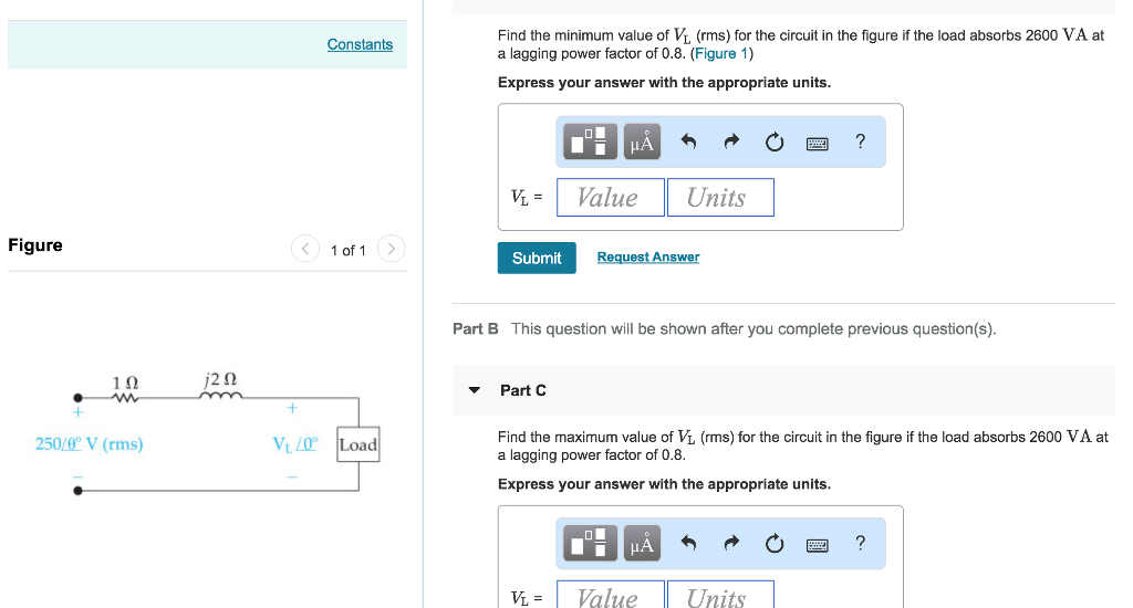 Solved Find The Minimum Value Of VL rms For The Circuit In Chegg solved-find-the-minimum-value-of-vl-rms-for-the-circuit-in-chegg