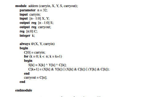 Ripple carry adder is an n-bit adder that add two | Chegg.com