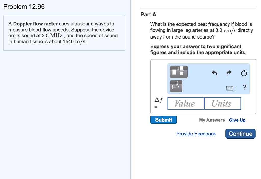 solved-a-doppler-flow-meter-uses-ultrasound-waves-to-measure-chegg