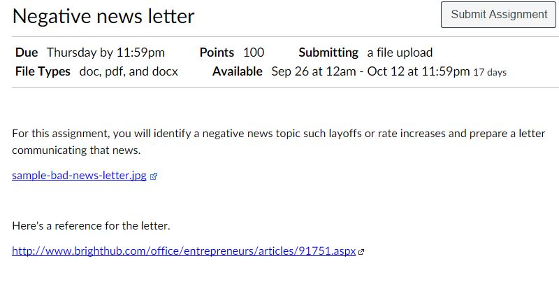 negative-news-letter-submit-assignment-submitting-a-chegg