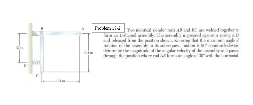 Solved Two identical slender rods AB and BC are welded | Chegg.com