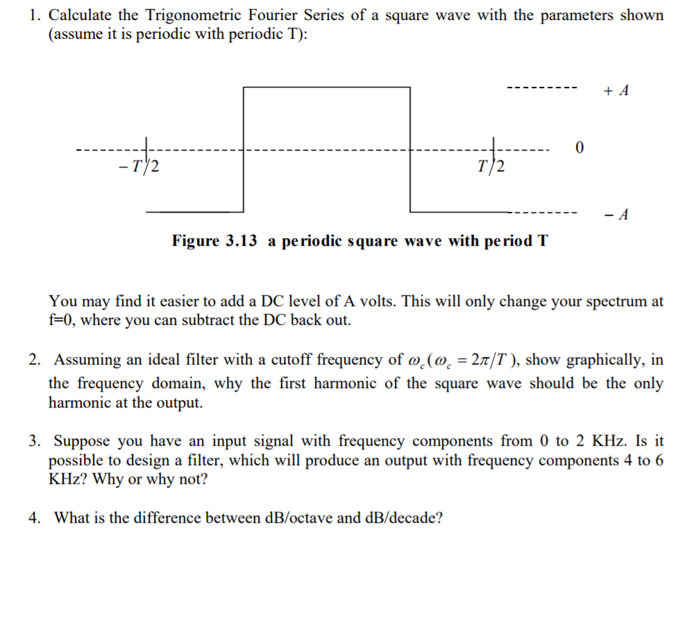 exponential fourier series of square wave