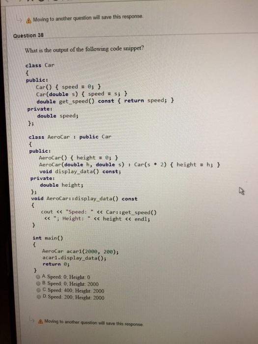 Solved A Moving to another question will save this response. | Chegg.com