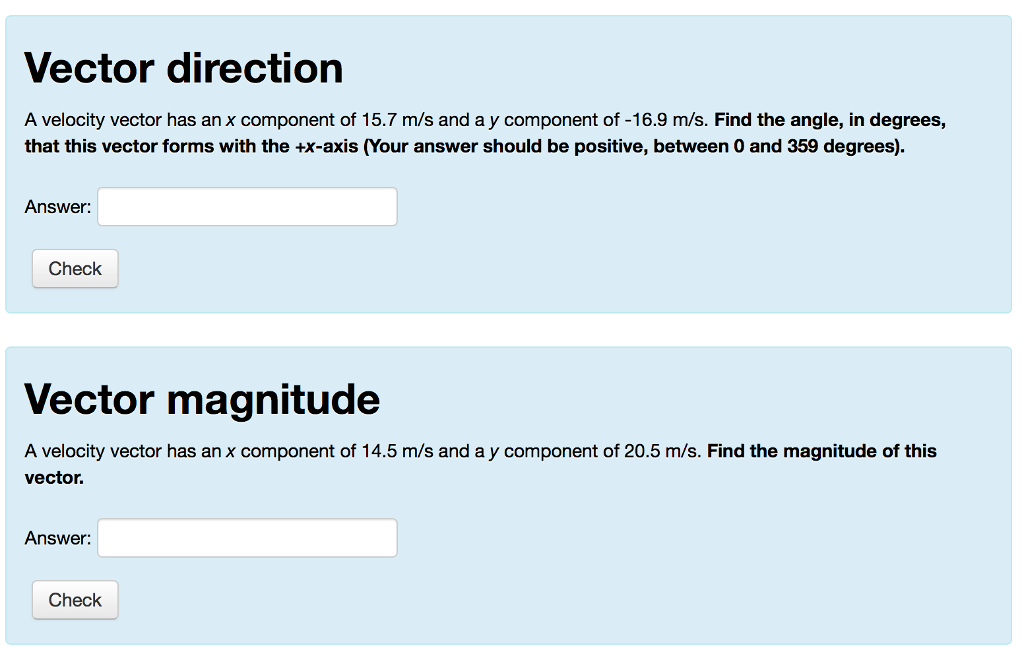Solved A velocity vector has an x component of 15.7 m/s and | Chegg.com