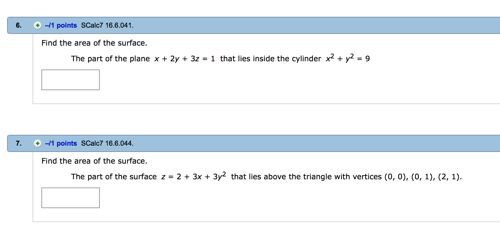 solved-find-the-area-of-the-surface-the-part-of-the-plane-chegg