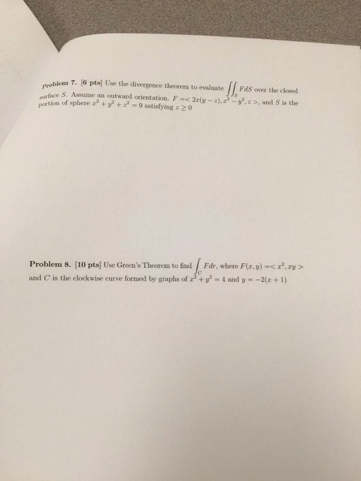 Solved Use The Divergence Theorem To Evaluate Double