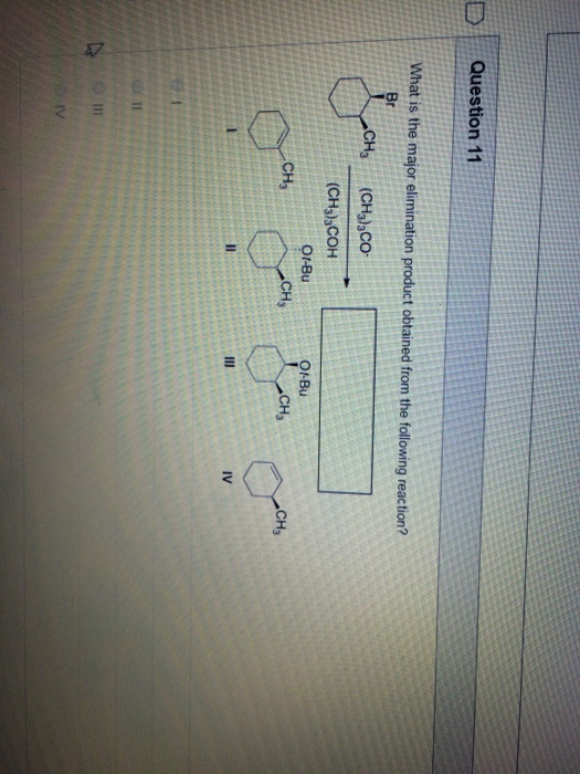 Solved What is the major elimination product obtained from | Chegg.com