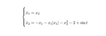 Solved The Mathematical Model Of Two Nonlinear Dynamics | Chegg.com