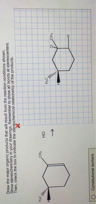 Draw the major organic products that will result from