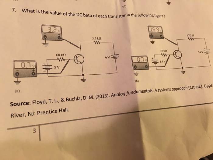 Solved What is the value of the DC beta of each transistor