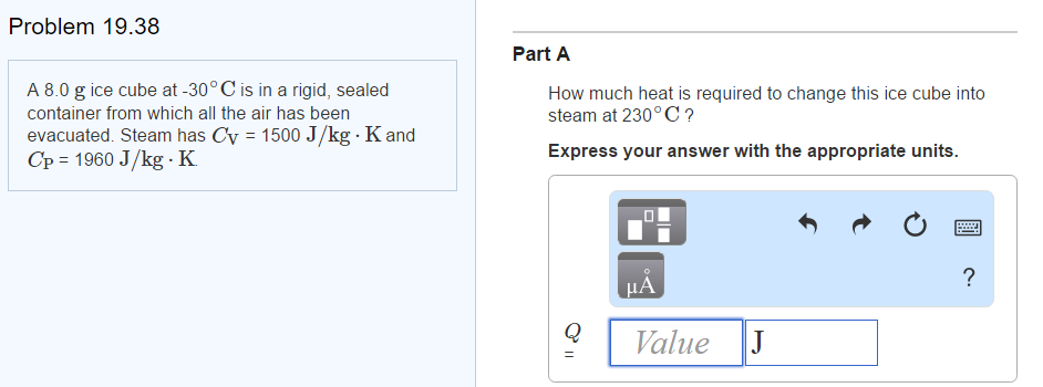 Solved How much heat is required to change this ice cube | Chegg.com