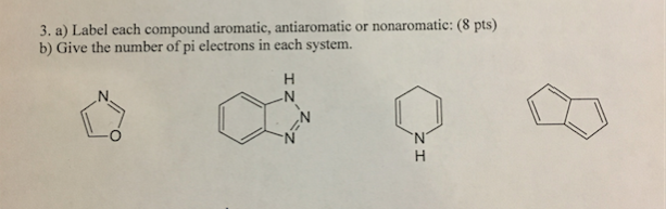 Solved A) Label Each Compound Aromatic, Antiaromatic, Or | Chegg.com