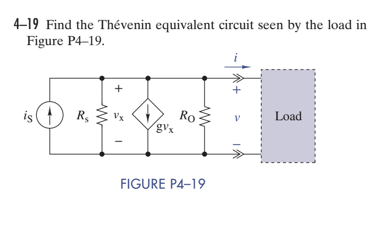 Solved Find the Thevenin equivalent circuit seen by the load | Chegg.com