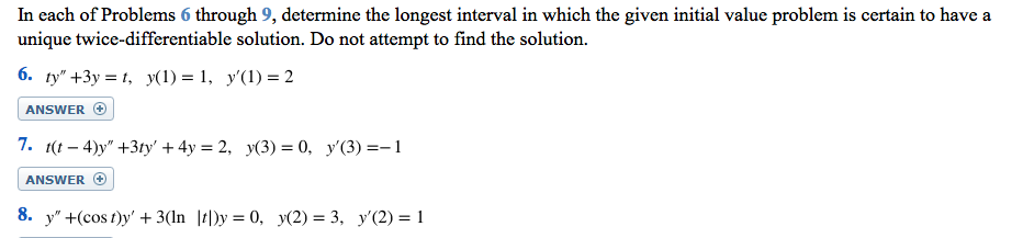 Solved In Each Of Problems 6 Through 9 Determine The