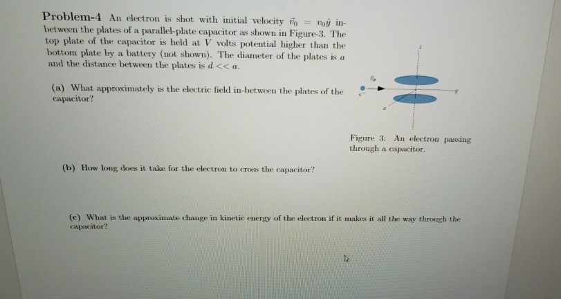 Solved An Electron Is Shot Through A Varying Electrical – JYZXLK