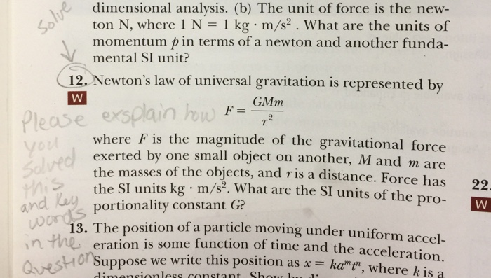 Solved Newton's law of universal gravitation is represented | Chegg.com