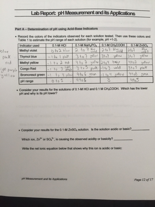 lab measuring ph assignment lab report edgenuity