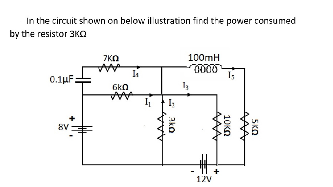 Solved In the circuit shown on below illustration find the | Chegg.com