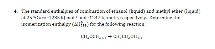 heat of combustion of 4 ethyltoluene