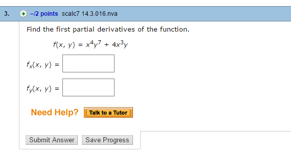 Solved Find the first partial derivatives of the function. | Chegg.com