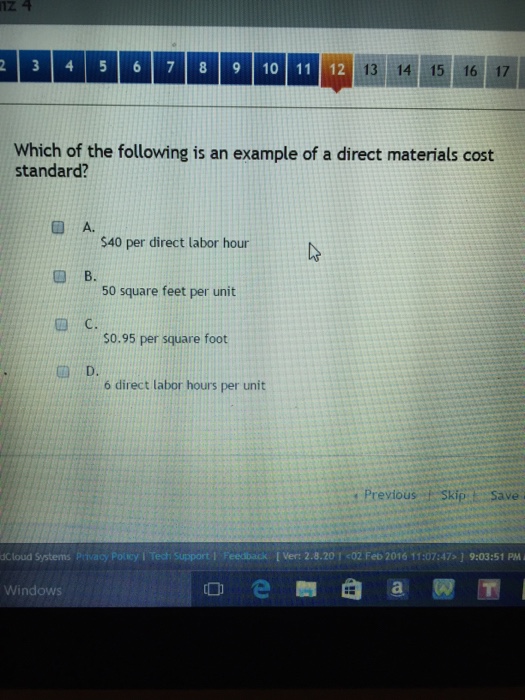 Solved Which of the following is an example of a direct | Chegg.com