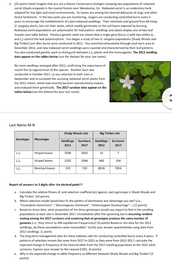 Solved Biology 312: Evolutionary Biology Problem Set 3 | Chegg.com