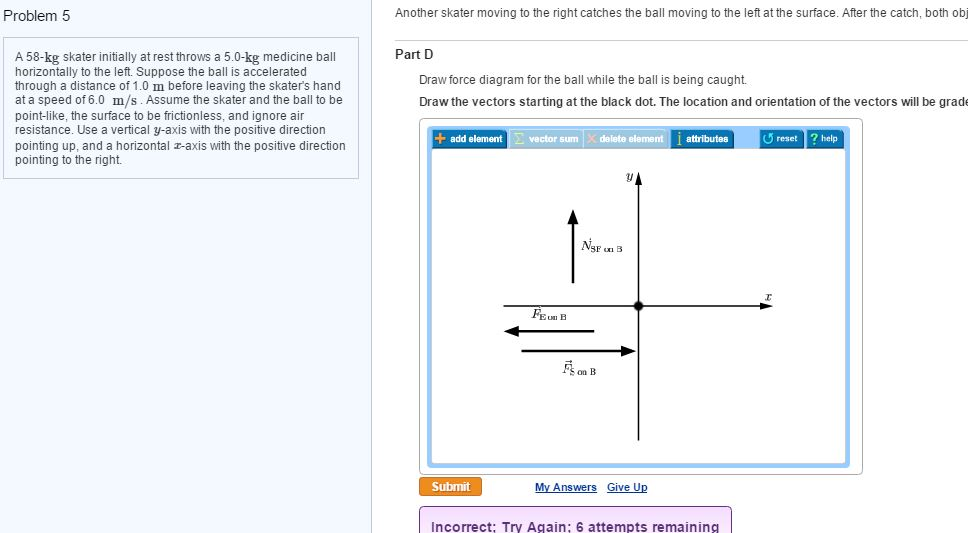 Force Vector Baseball Solved I need to graphs with the given forces. Part D | Chegg.com