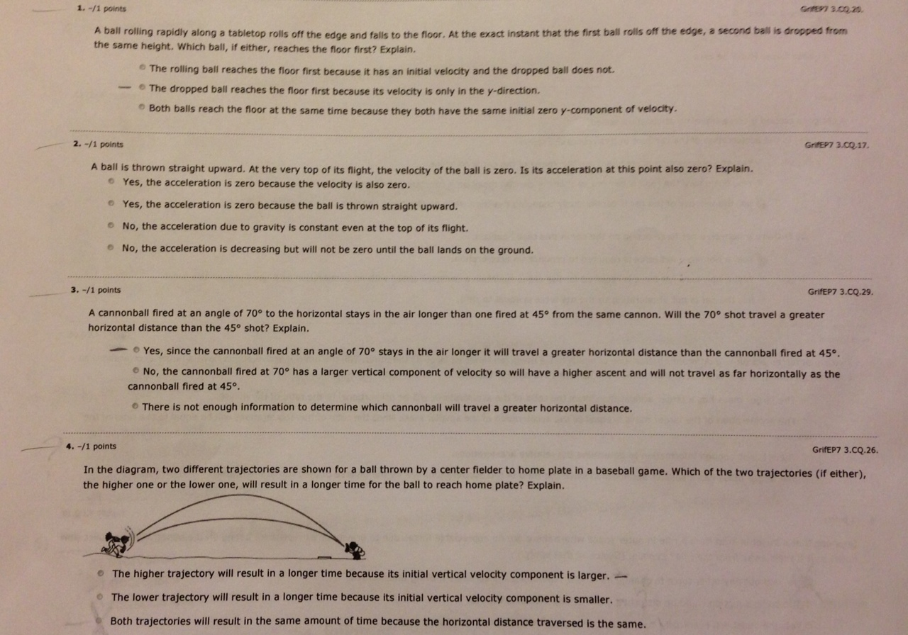 Solved A ball rolling rapidly along a tabletop rolls off the