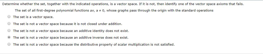 Solved Determine whether the set, together with the | Chegg.com