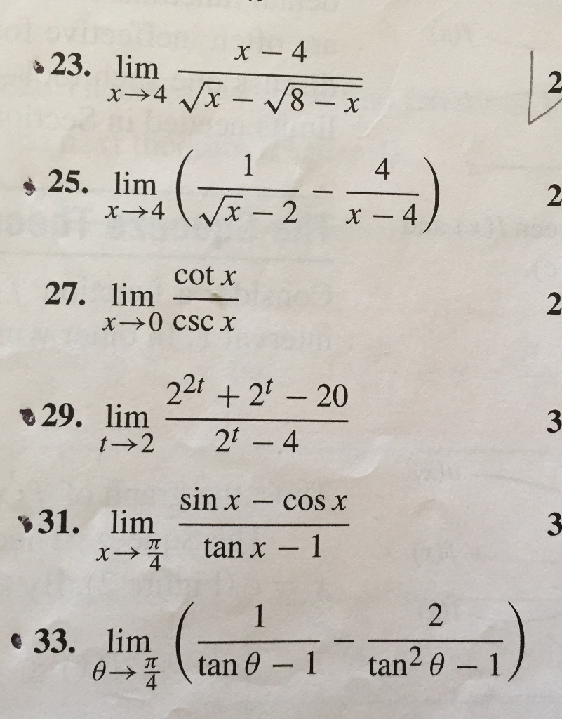 Solved Evaluate The Limit If It Exists If Not Determine Chegg Com