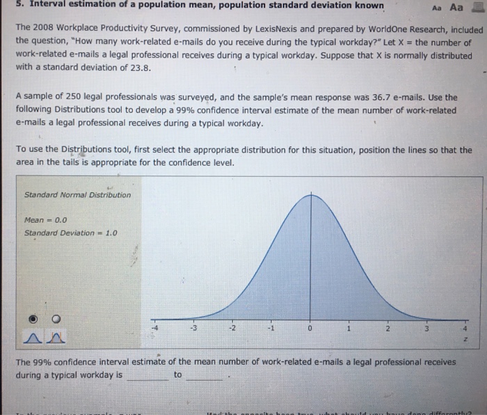Solved s. Interval estimation of a population mean, | Chegg.com