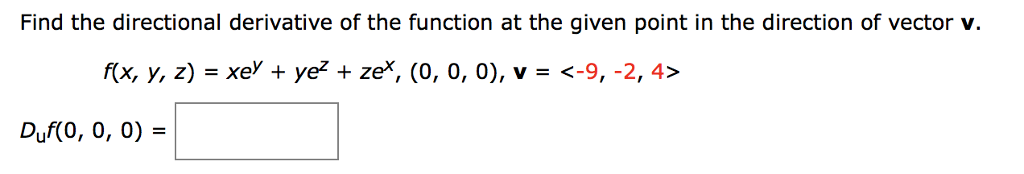 Solved Find the directional derivative of the function at | Chegg.com