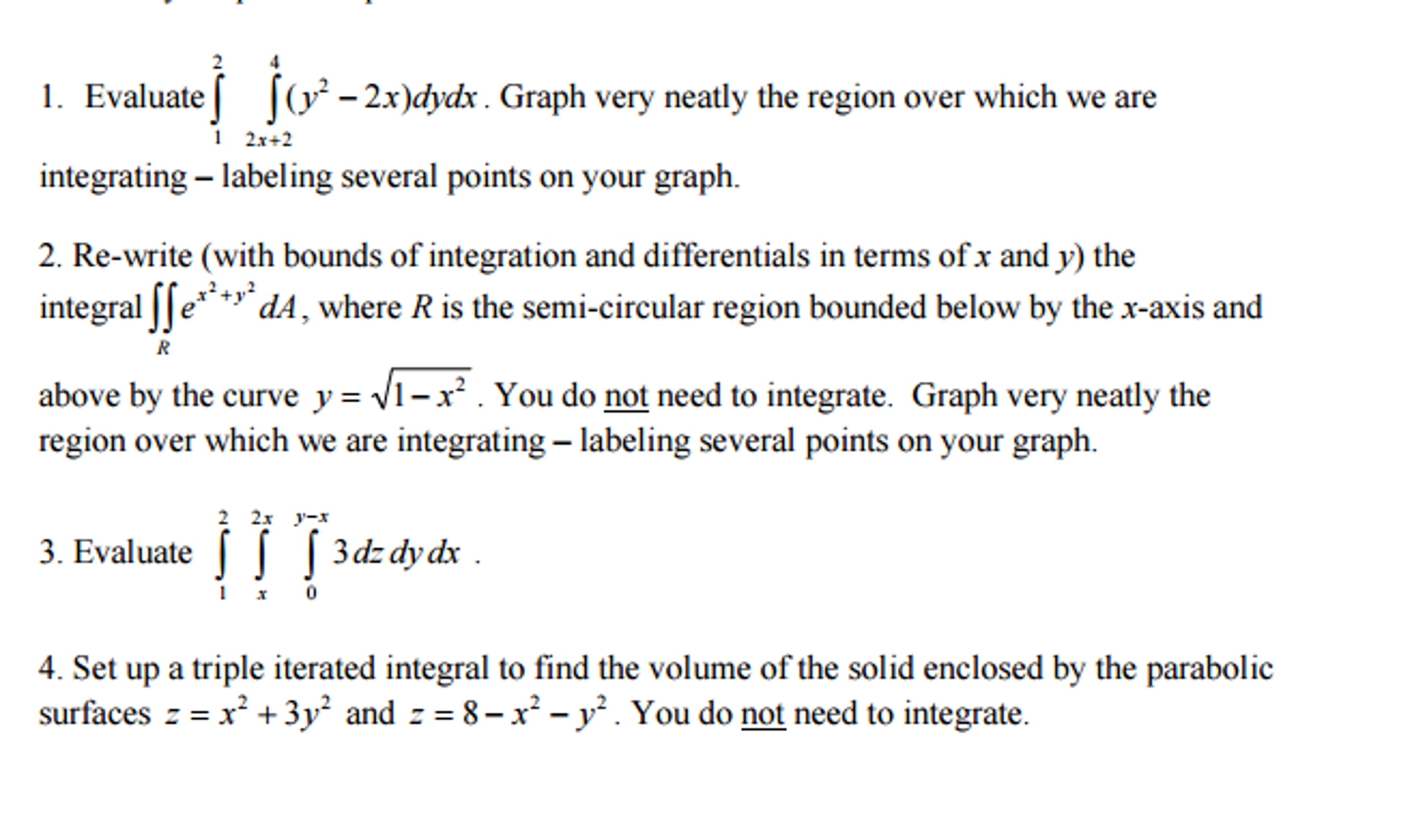 integral of x 2 graph
