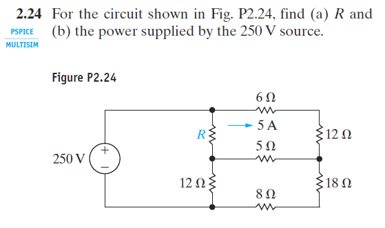 Solved For the circuit shown in Fig. P2.24, find: (a) the | Chegg.com