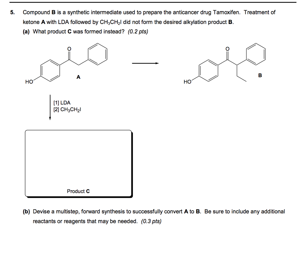 Solved Compound B Is A Synthetic Intermediate Used To | Chegg.com