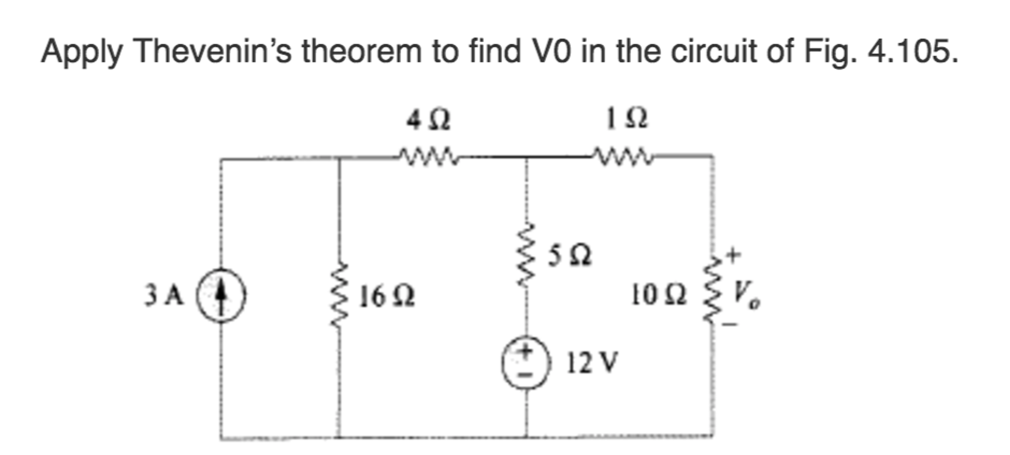 Solved Apply Thevenin Theorem And Solve It Using Mesh | Chegg.com