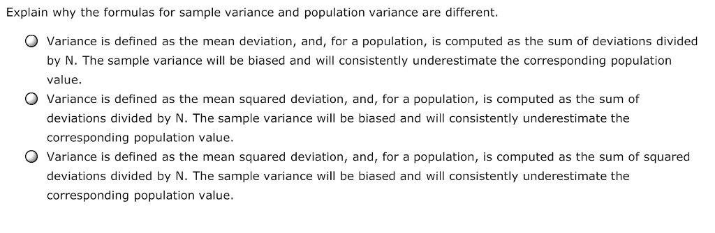 solved-explain-why-the-formulas-for-sample-variance-and-chegg
