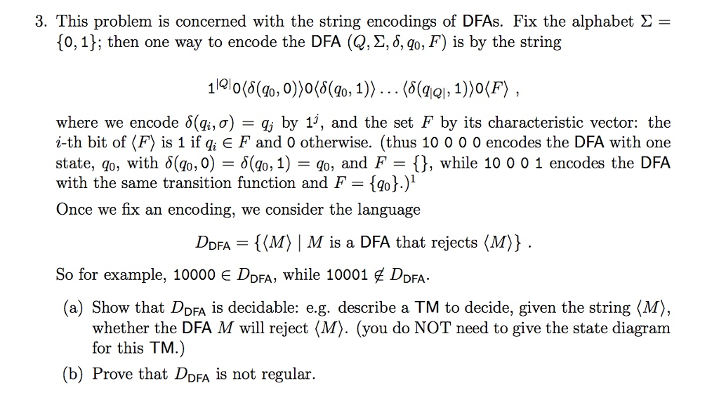Solved 3. This problem is concerned with the string | Chegg.com
