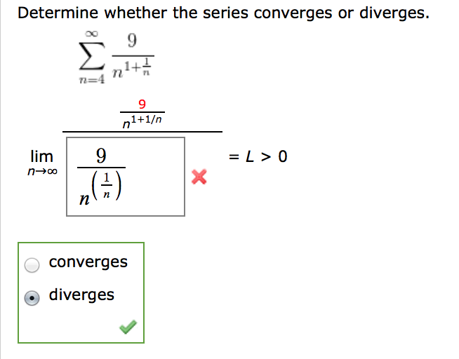 Solved Determine Whether The Series Converges Or Diverges 4049