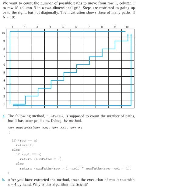 Solved We want to count the number of possible paths to move | Chegg.com