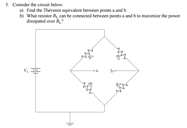 Solved Consider The Circuit Below Find The Thevenin Chegg