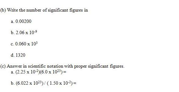 Solved Significant Figures And Scientific Notation How Do 3497