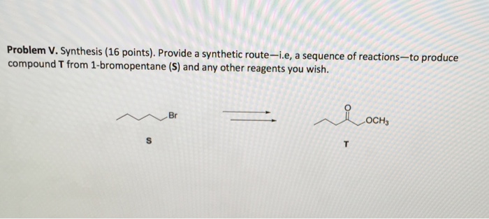 Solved Provide A Synthetic Route-i.e, A Sequence Of | Chegg.com