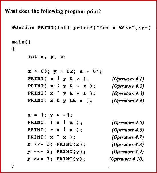 Solved What does the following program print? #define | Chegg.com