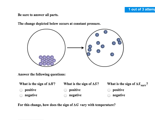 The Change Depicted Below Occurs At Constant Pressure.