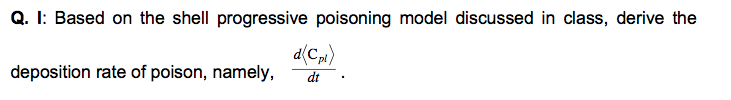 Based on the shell progressive poisoning model | Chegg.com
