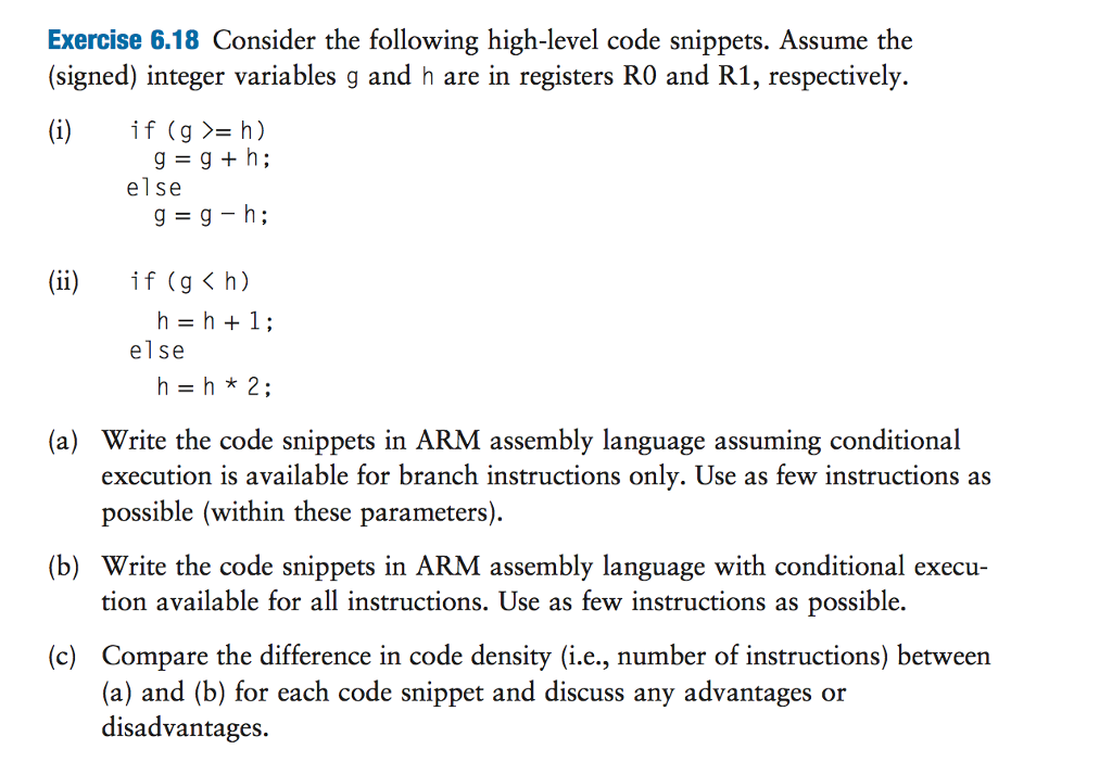 Solved Consider The Following High-level Code Snippets. | Chegg.com